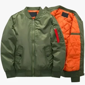 Jack Donkergroen - Pilotenbomberjacke - Militairwarmte voor Herfst en Winter