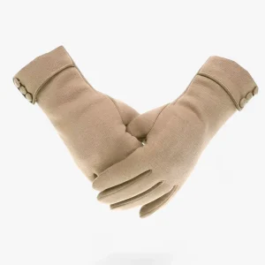 Handschoenen Khaki - WarmComfort - Herfst Winter Fleece Gevoerde