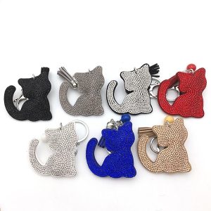 Schattige Kitty Familiesleutelhanger Katten - Wit