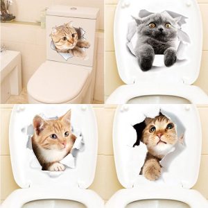 3D Kat Sticker Muursticker Honden Katten