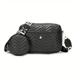Schoudertas Dames Zwart - SlingBag - Voor