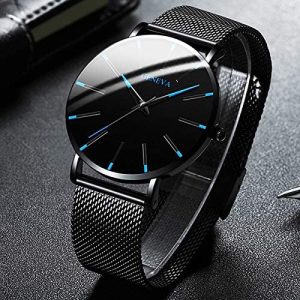 Horloge Heren Zwart - Zakelijk Ultra-Dun Quartz