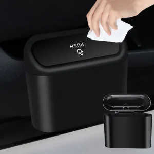 Vuilnisbak voor in de Auto - Zwart