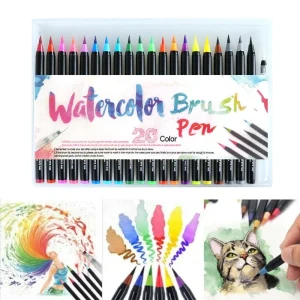 Waterverfpenseelpennen (20-Delige Set)
