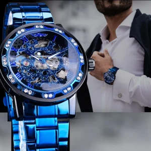 Herenhorloge Goudkleurig Staal - Luxe Quartz Polshorloge met Verstelbare Stalen Band